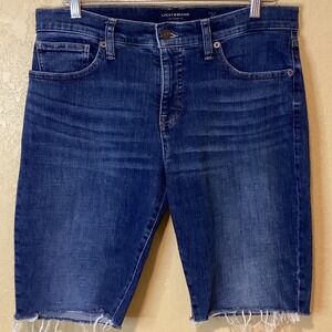 Lucky Brand 90s Medium Denim Cut Off Bermuda Shorts‎ Jorts, Size 12